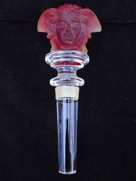 versace rosenthal medusa wine stopper.